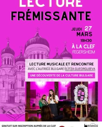 Affiche - Rencontre autrice et lecture musicale - Mars 2025