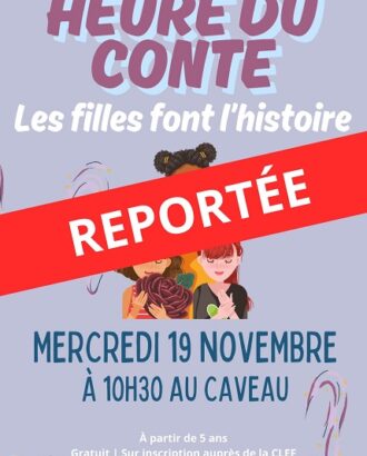 Affiche Heure du conte de novembre 2025