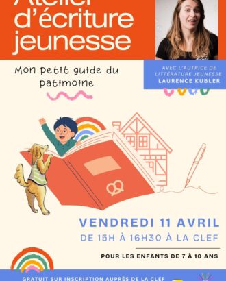 Affiche de l'atelier d'écriture jeunesse