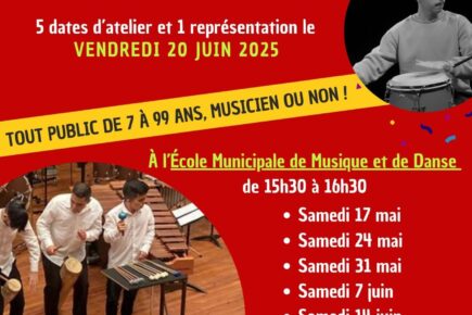 Affiche EMMD - Création d'un orchestre de percussions afro-latines