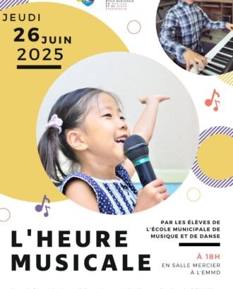 Affiche de l'heure musicale du mois de juin 2025
