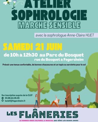 Affiche Atelier de sophrologie Juin 2025