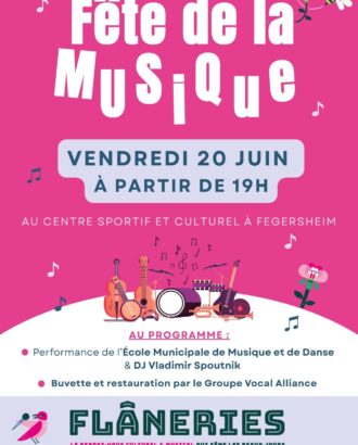 Affiche Fête de la musique à Fegersheim 2025
