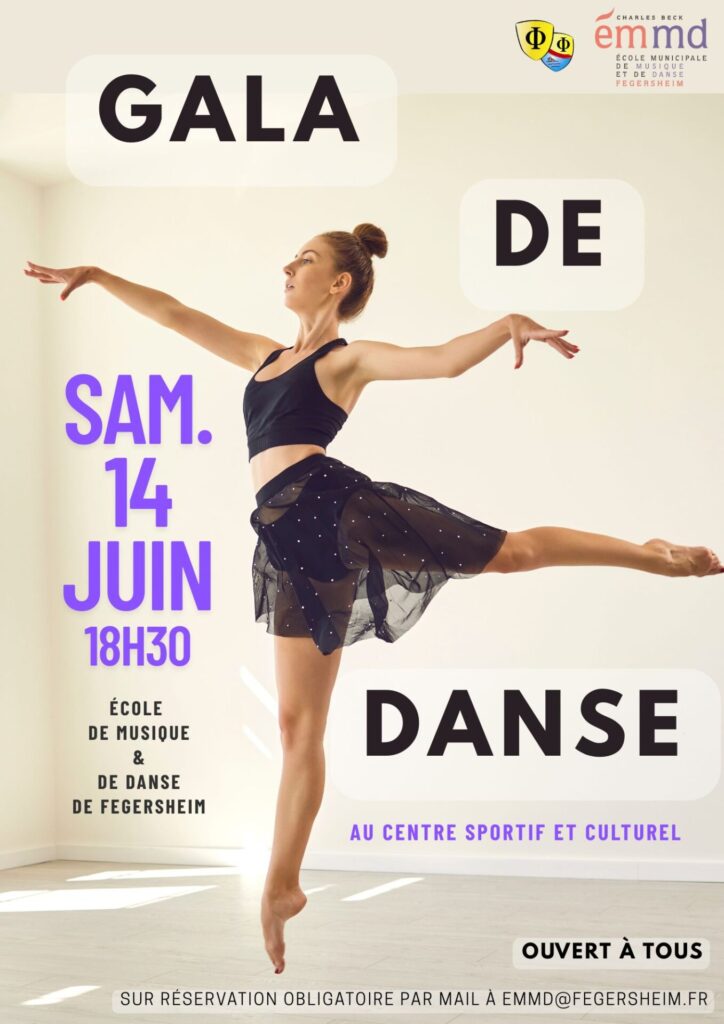Affiche du Gala de danse de l'EMMD juin 2025