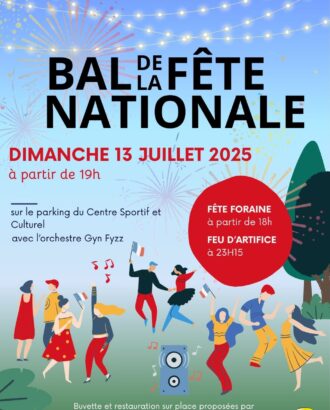 Affiche du Bal de la fête nationale 2025