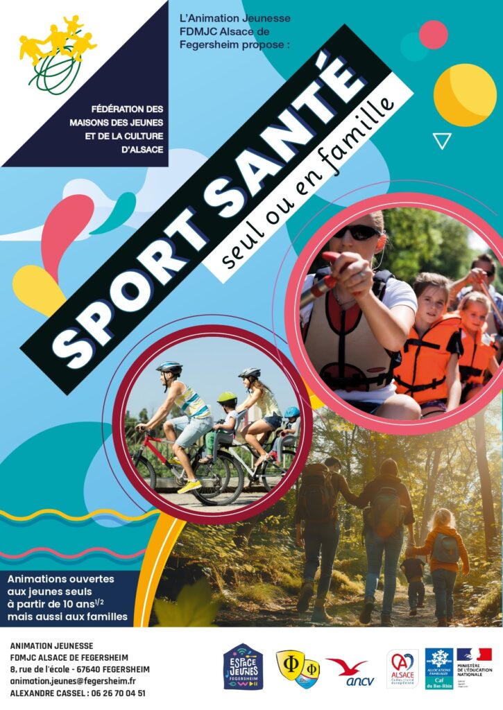 Visuel Programme Animations santé et sport Espace Jeunes 