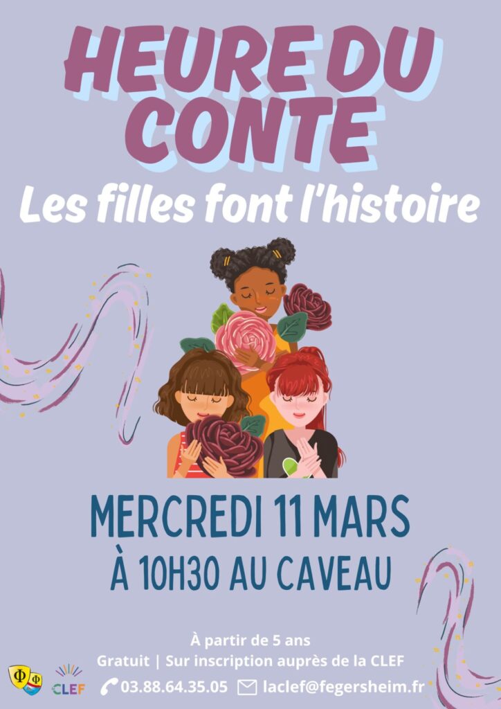 Affiche heure du conte mars 2026