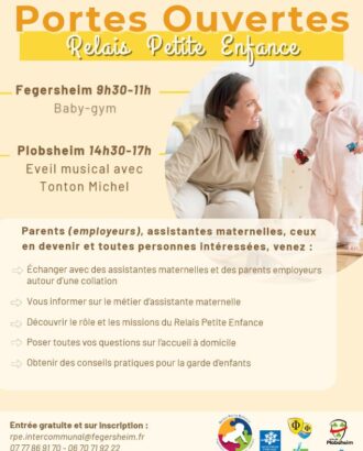 Affiche Portes Ouvertes Relais Petite Enfance 2025