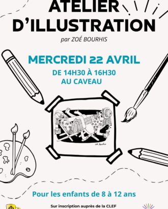 Affiche atelier illustration enfants