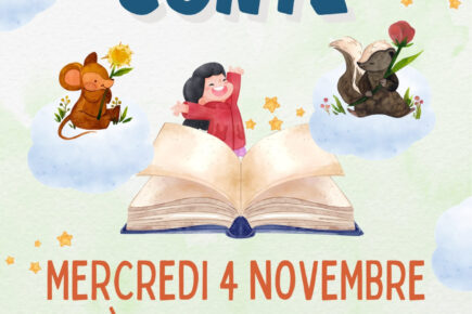 Affiche de l'heure du conte de novembre 2026au Caveau de Fegersheim