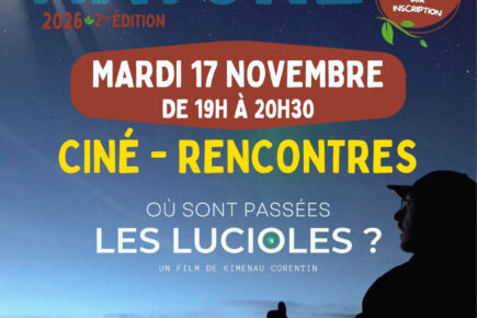 Affiche ciné rencontre où sont les lucioles ? novembre 2026 Caveau