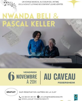 Affiche concert avec piano en novembre à la CLEF
